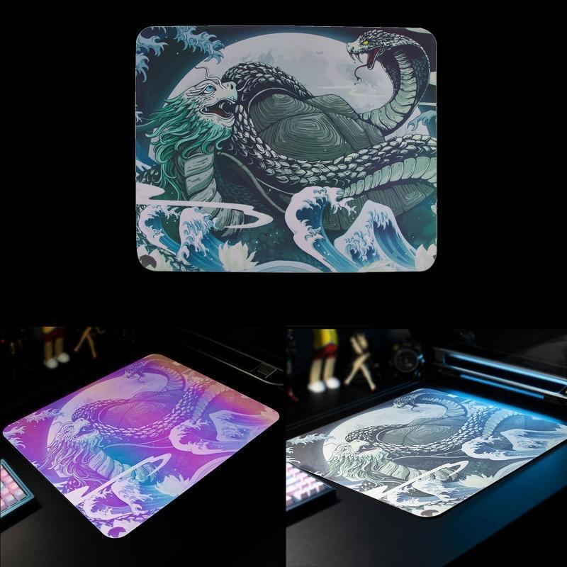 Flexible Silicone Mouse Pad Esports Tiger Wuxiang North Tortoise Mousepad Mat