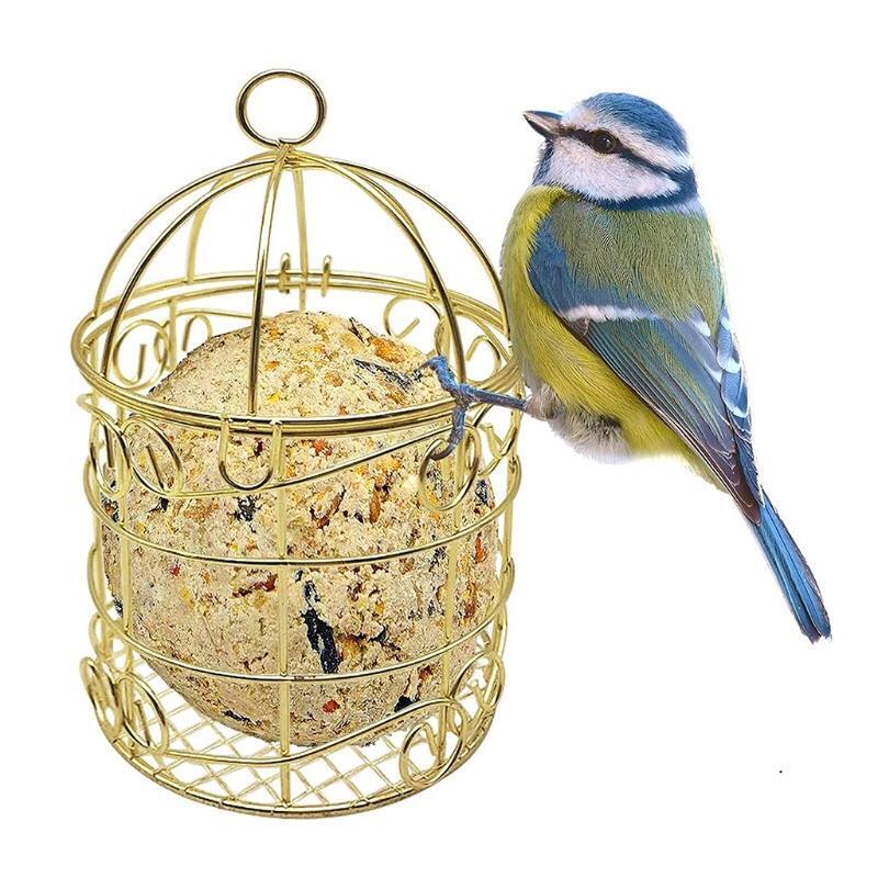 Wild Bird Feeders for Outdoors Hanging Small Metal Bird Treat Box Easy to Fill