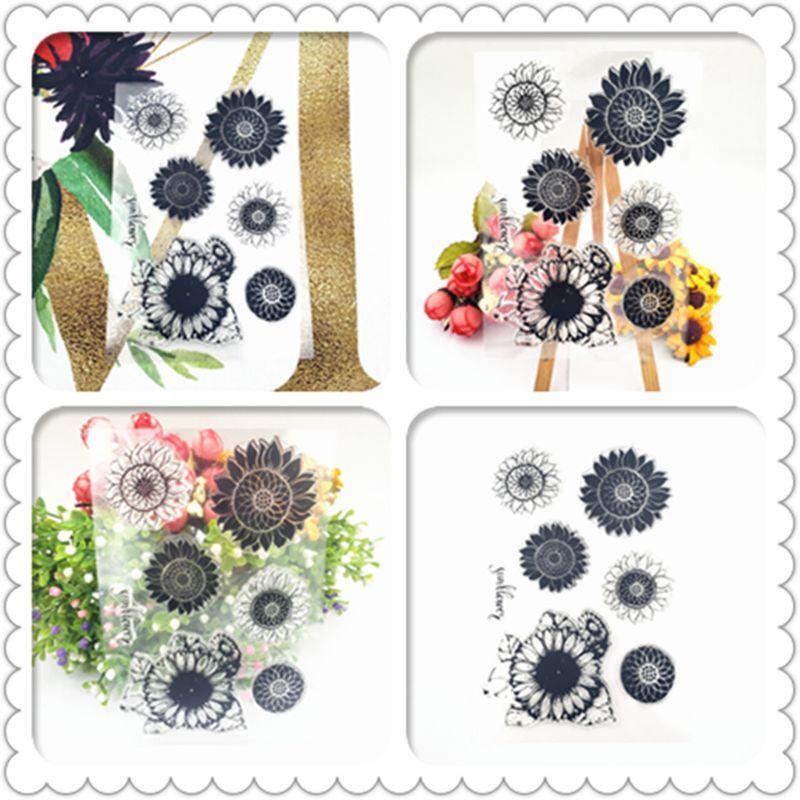 Sunflower Silicone Seal Stamps DIY Scrapbooking Embossing Photo Album Decoration