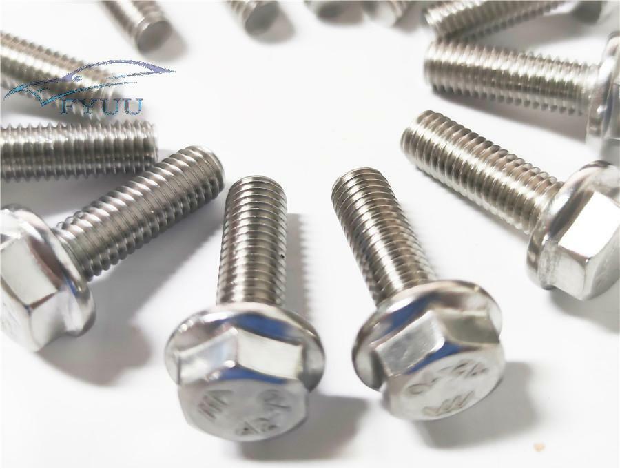 12× Stainless Steel Exhaust Manifold Bolts M8 x 25mm For Chevy GM V8 LS1 LS2