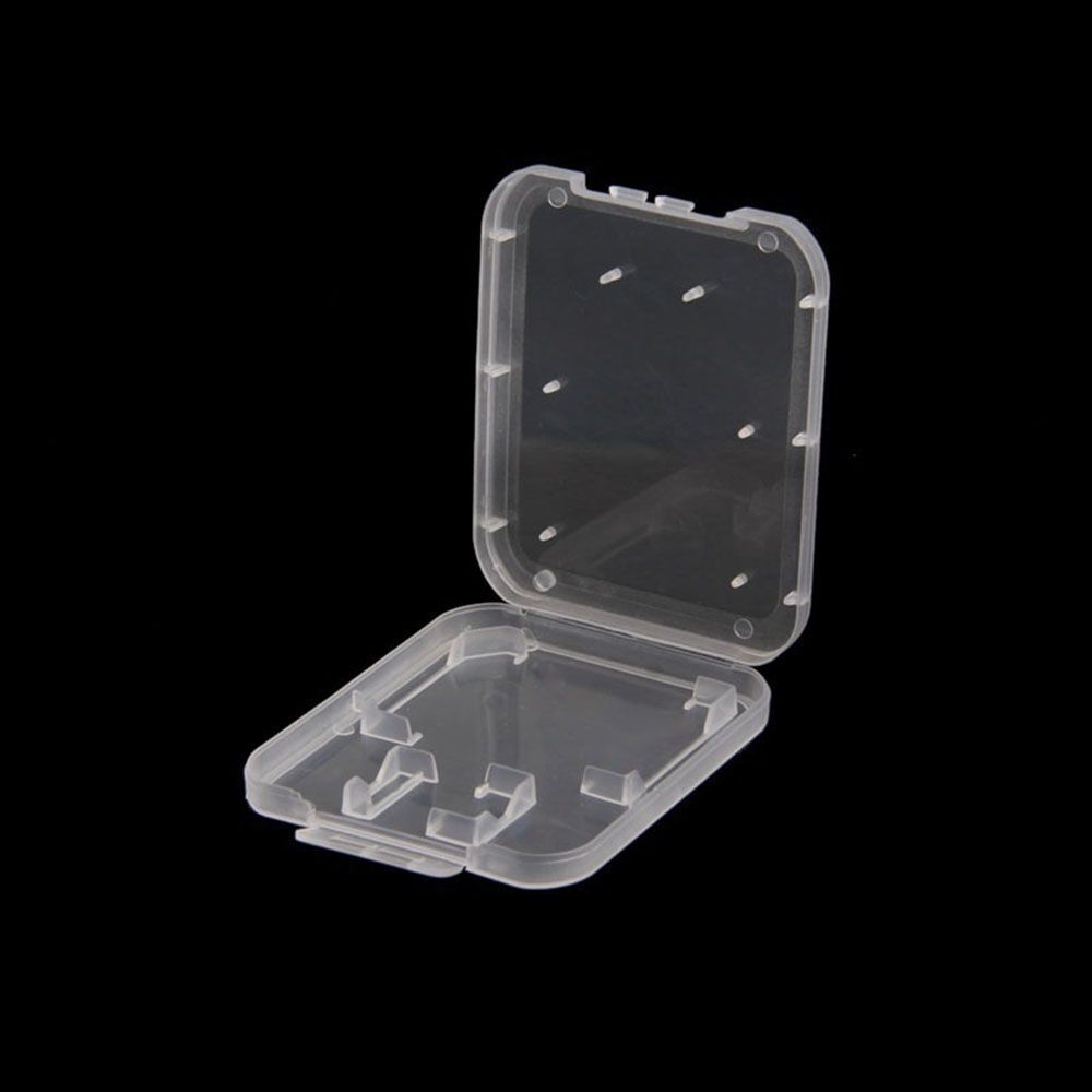 Clear Holder Standard SD/TF SDHC Card Transparent Storage Box Memory Card Case