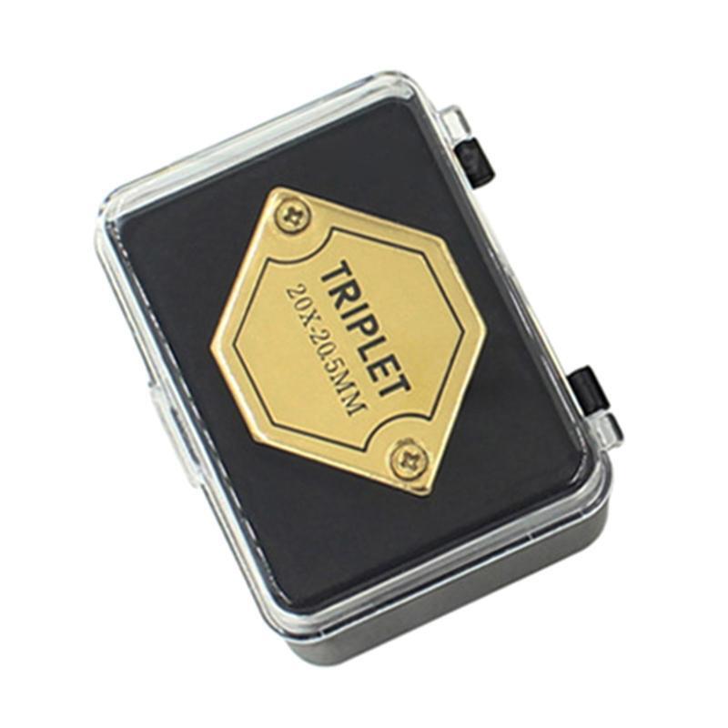 Mini Pocket Magnifier Jewelers Loupe Metal Round Body Jewelry Magnifying Glass