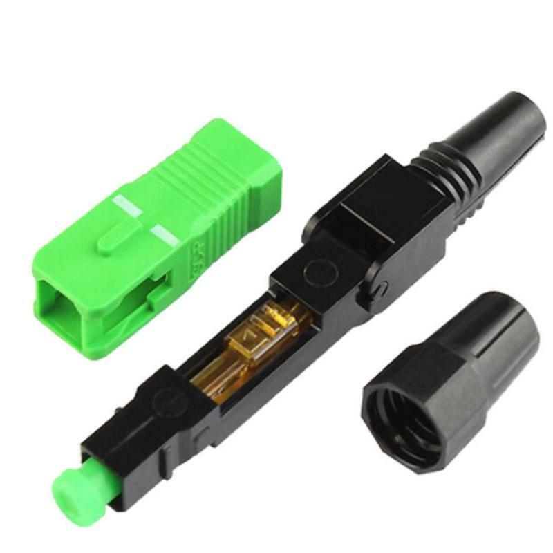 100 Pieces of SC/ APC Optical Fiber Quick Connector Quick Connector for FTTH