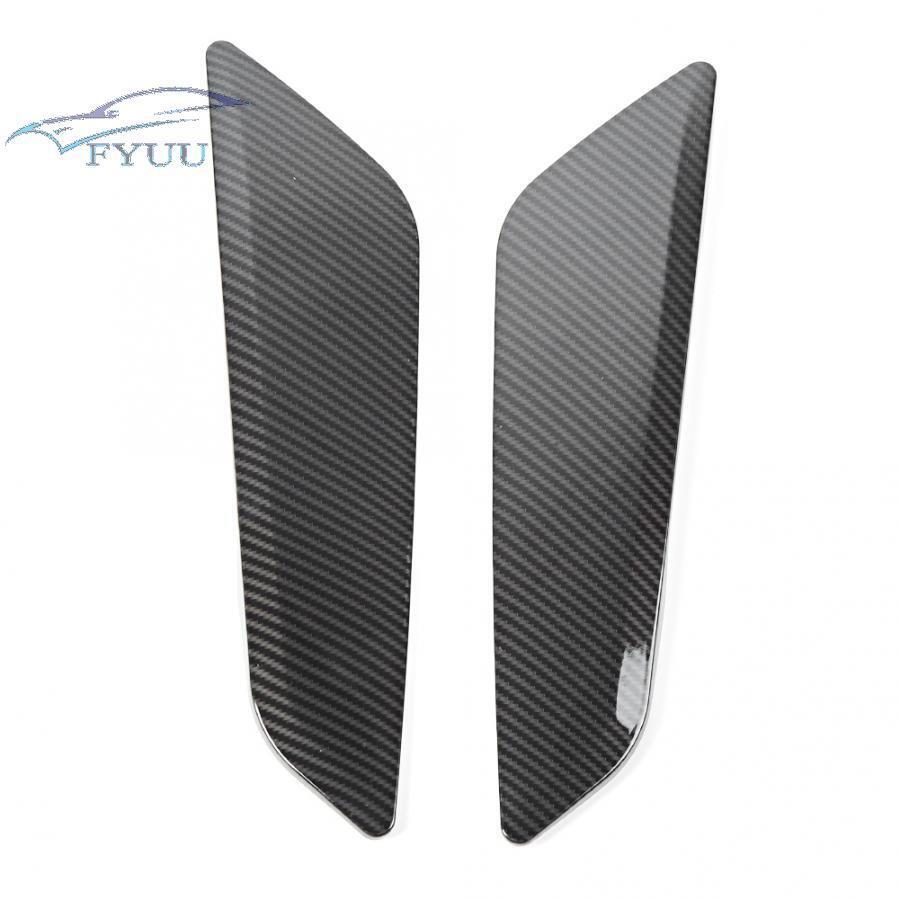 2x Carbon Fiber Style Vents Decorative Cover Trim For BMW 5 Series G30 2017 2018