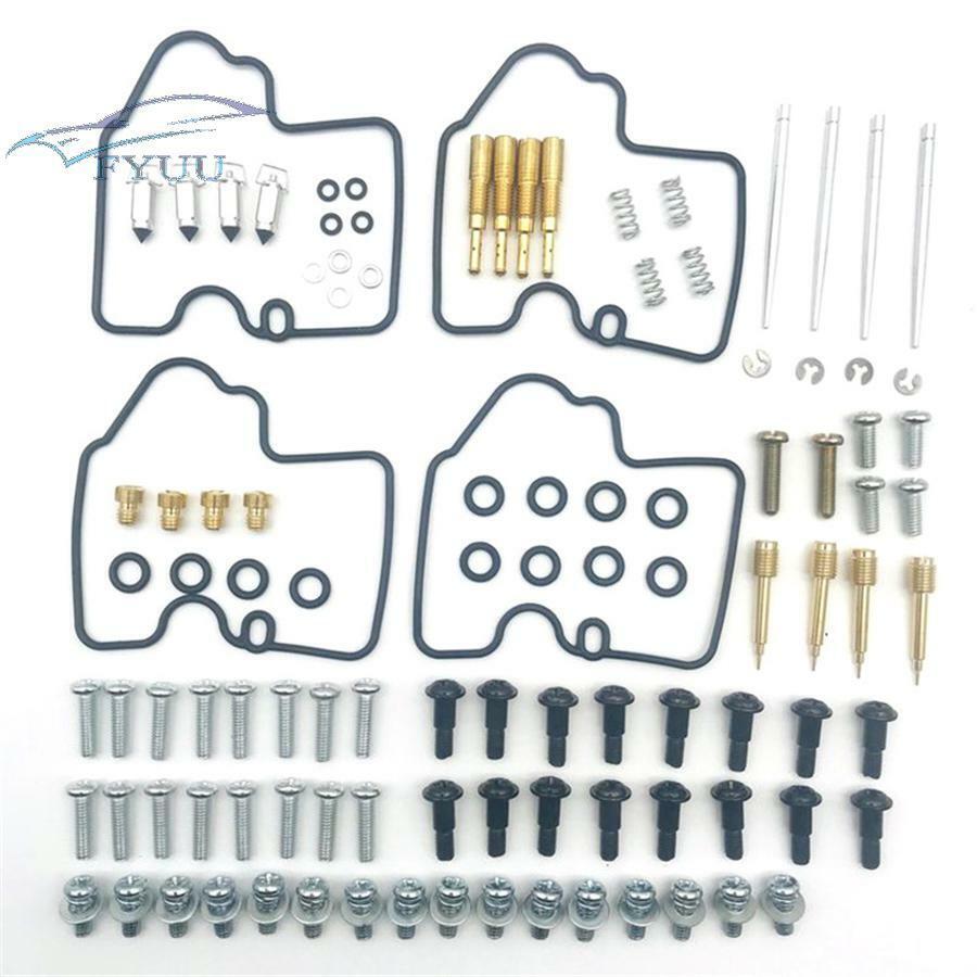 4pcs For Yamaha YZF-R6 600 1999-2002 Carburetor Carb Rebuild Repair Kits Set