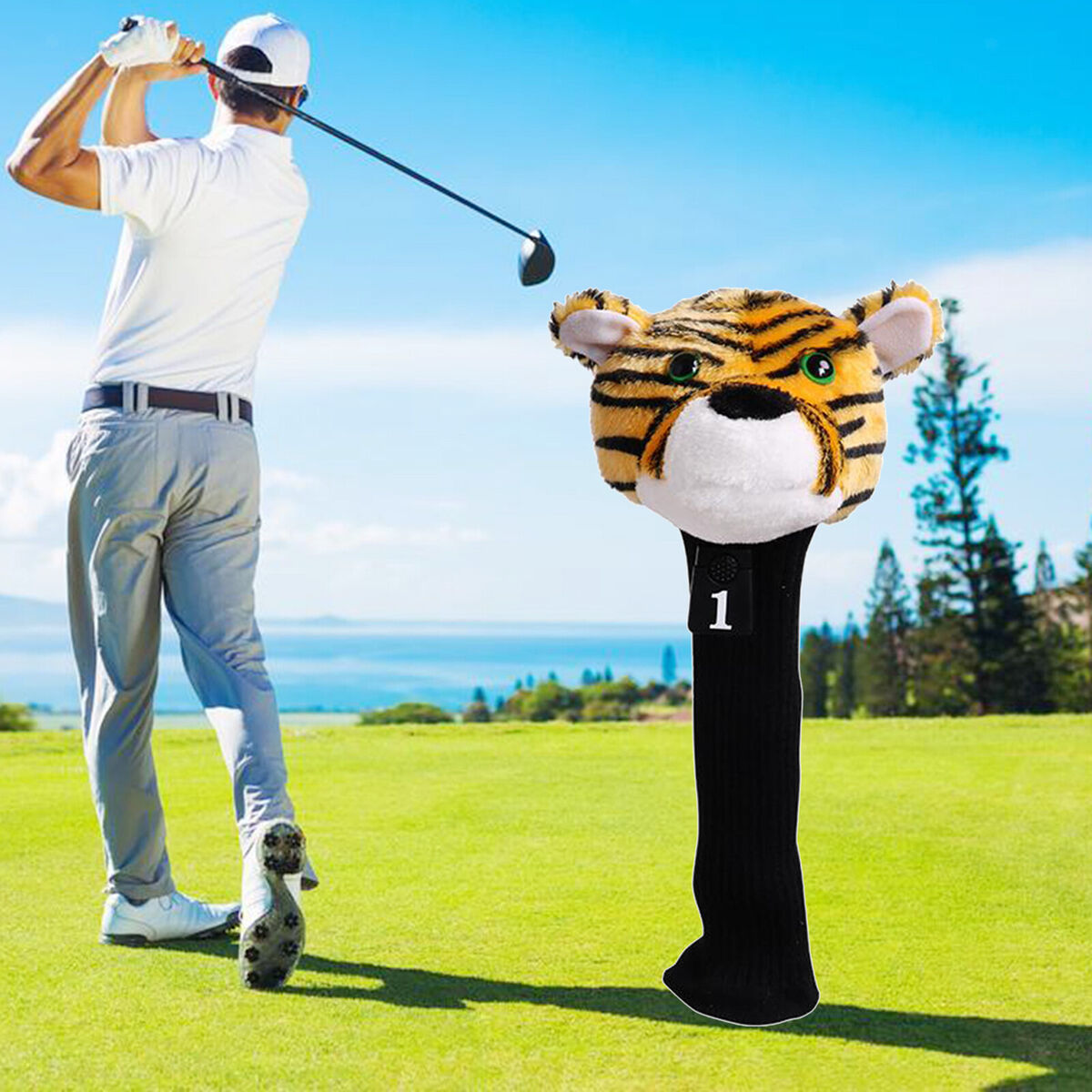 Plush Golf Wood Driver Head Covers Headcover Protection Replacement Animal