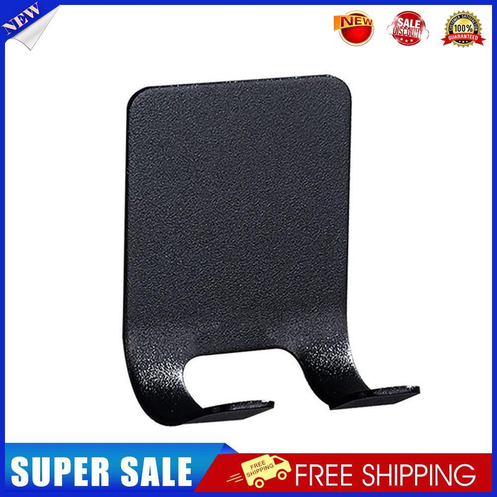 2pcs Stainless Steel Razor Rack Hook Men Shaving Shaver Shelf Set (Black)