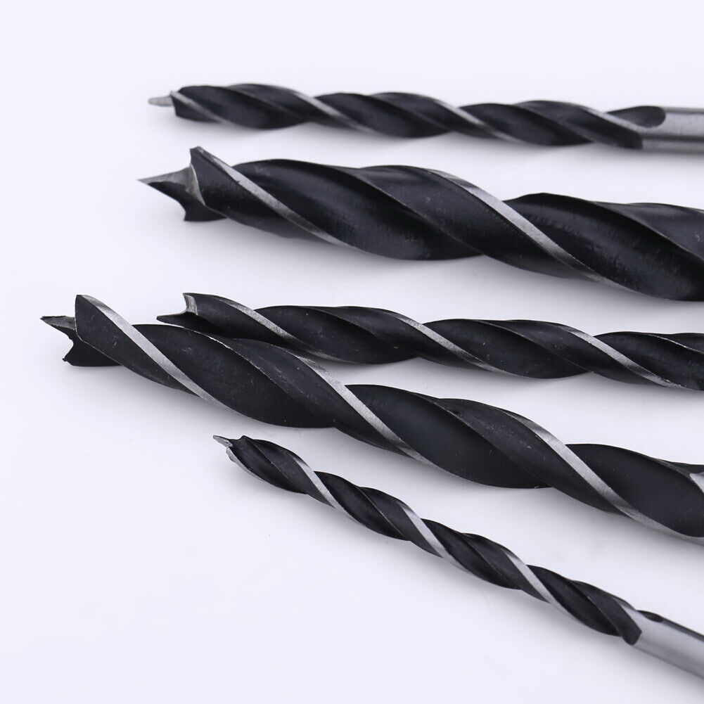 5PCS Drill Bit Set 4 5 6 8 10mm Change Metal Tools 1/4  Hex Shank Wood HCS