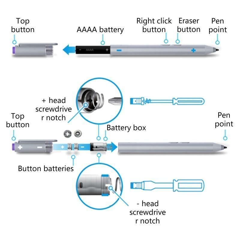 Stylus Pen for Microsoft Surface Pro X 7 6 5 4 3 Laptop Stylus Spare Parts