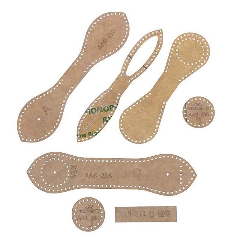 4Type Acrylic Template Clear Acrylic Patter Stencil for Leather Pattern Making
