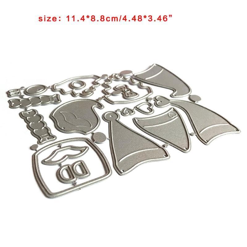 1 Set Scrapbooking Clear Stamps Embossing Carbon Steel Printing Cutting Die Mold