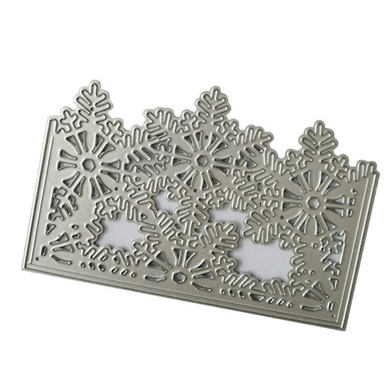 Snowflake Cover Metal Cutting Dies Stencil Scrapbooking DIY Album Stamp Emboss