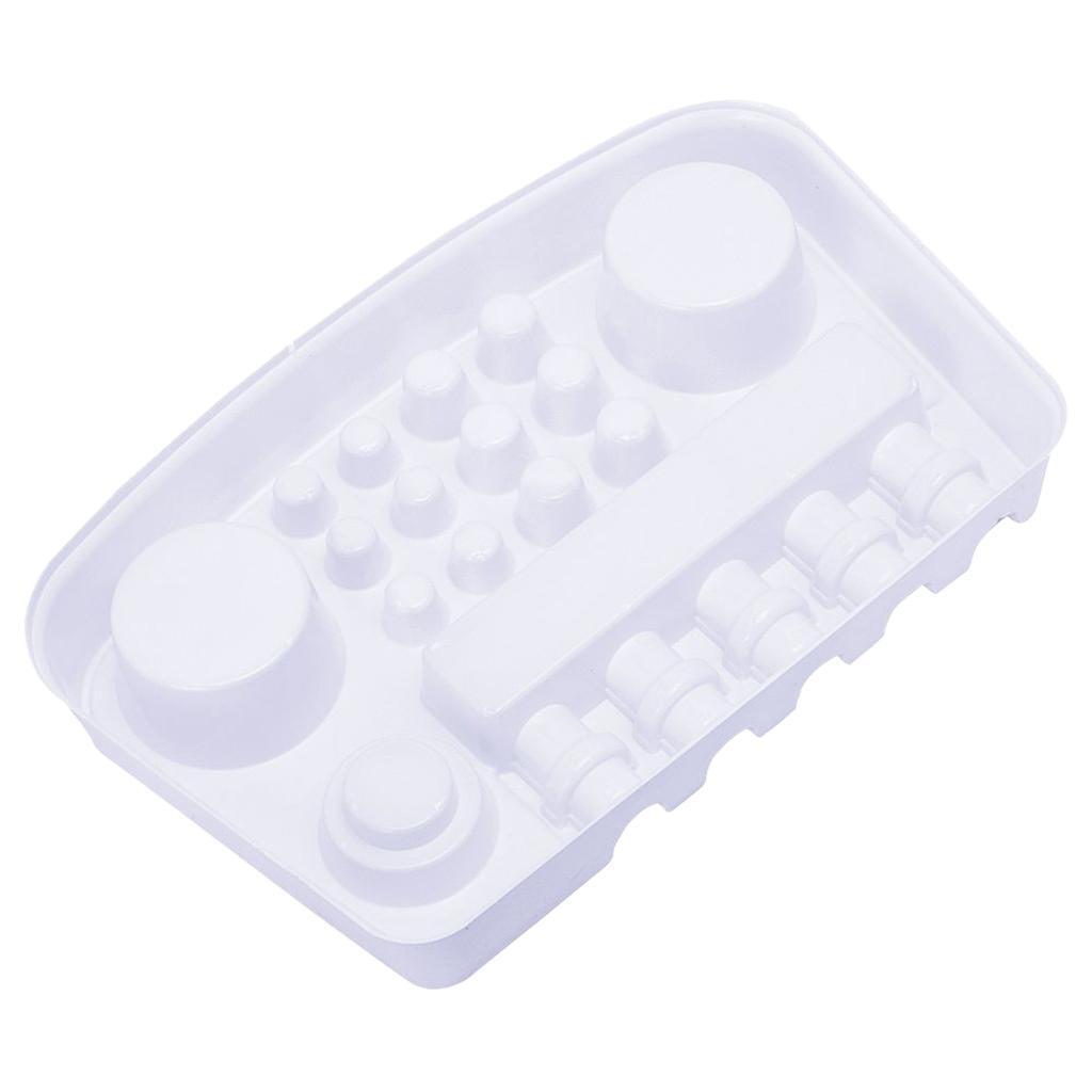 10pcs Tattoo Pigment Ink Cup Holder Stand Plastic Display Eyelash Glue Cup