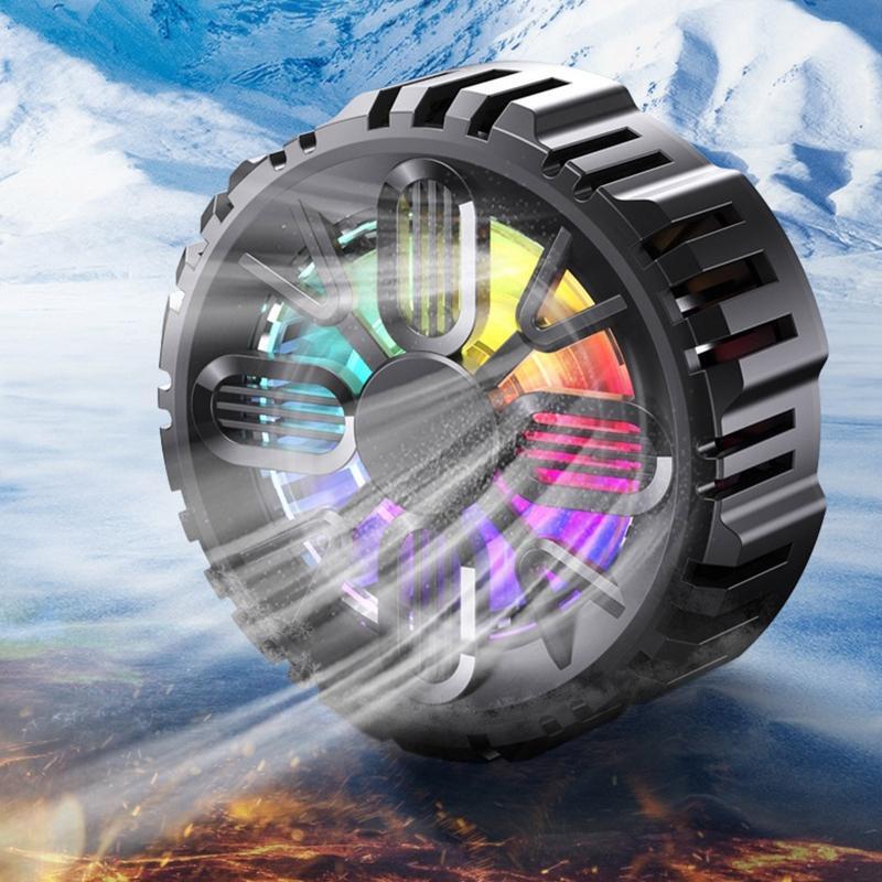 Portable Magnetic Phone Radiator Fan Cell Fast Cooling For Gaming Watching Video