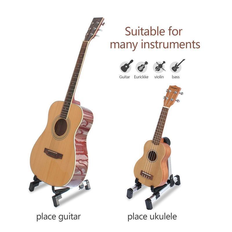 Aluminum Alloy A-Frame Universal Folding Acoustic Guitar Bass Floor Stand