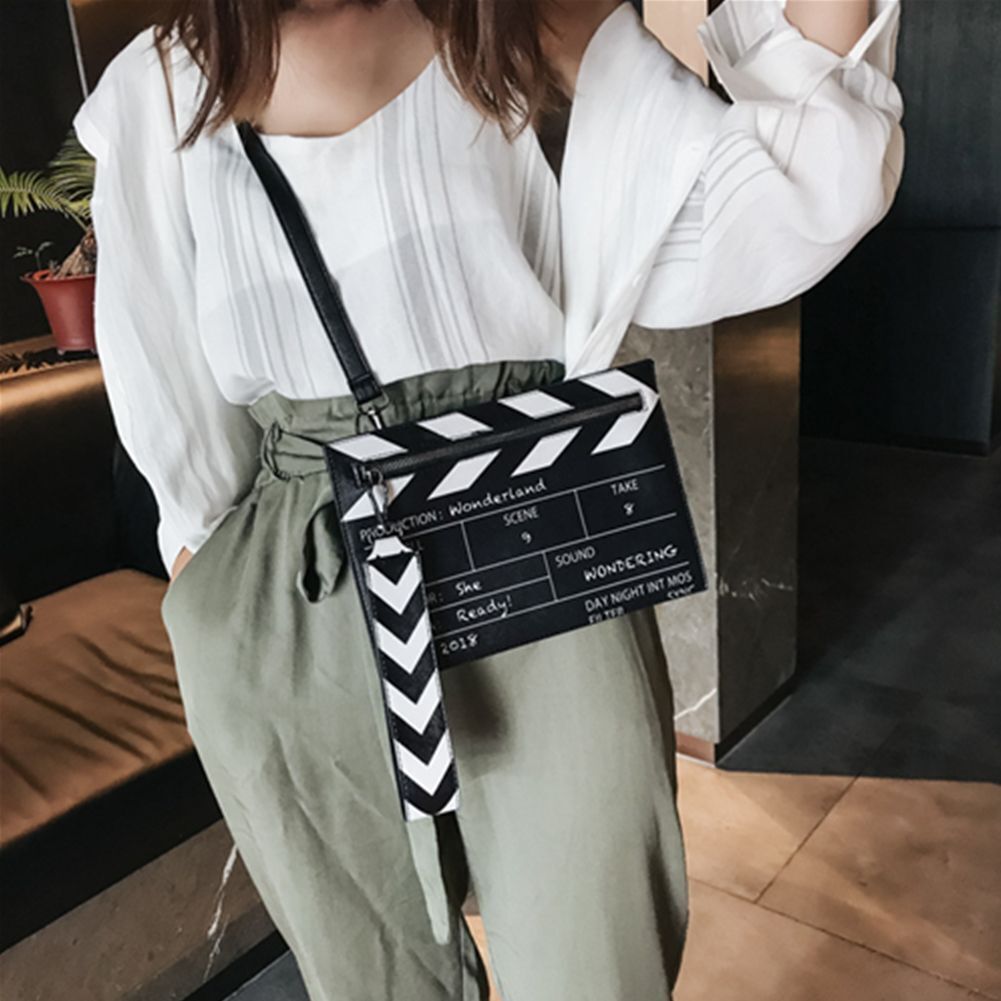 Women Girl Letters Clutch Bag Shoulder Bag Crossbody Movie Prop Design Handbag