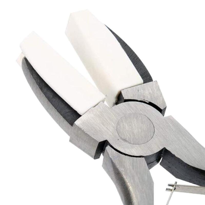 Practical Carbon Steel Pliers w/ Cover 5.5'' Nylon Pliers for DIY Jewelry Making