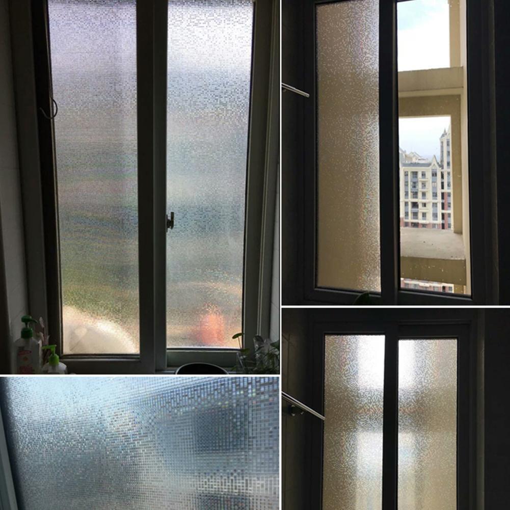 Mosaic PVC Waterproof Anti Oil Frosted Opaque Glass Window Decorative Film