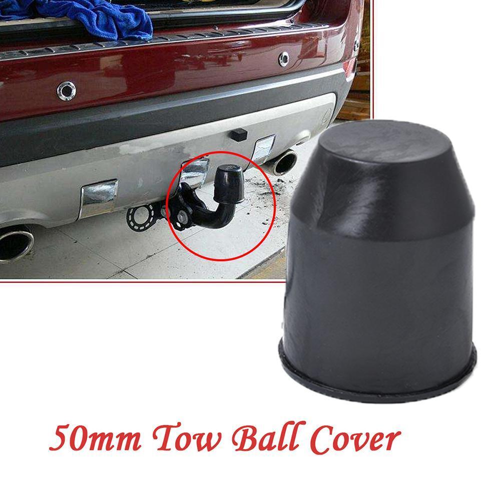 Universal 50mm Auto Tow Bar Ball Cover Cap Hitch Caravan Trailer Protection