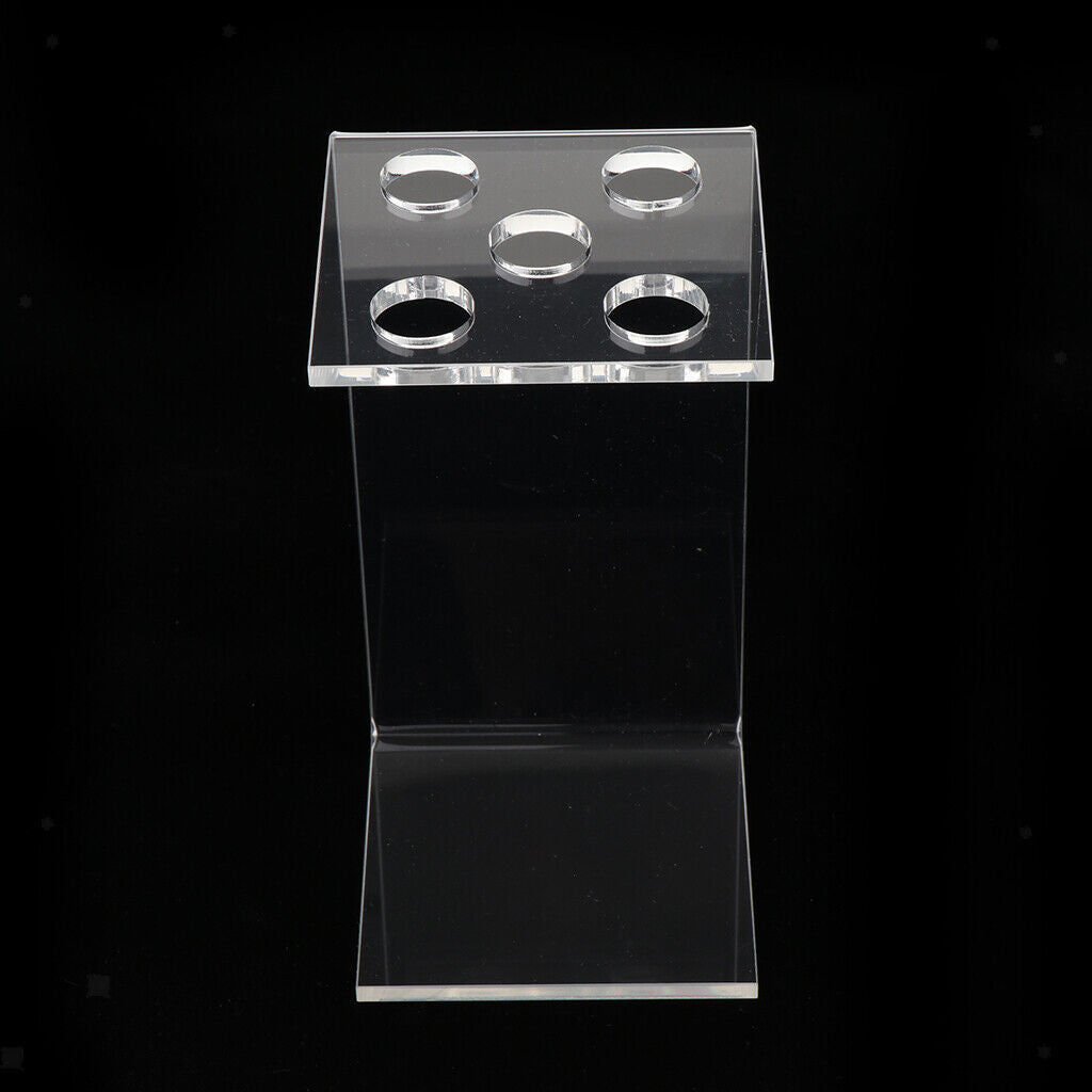 Acrylic Salon Haidressing  Scissors Holder Rack Pet Shears Storage Stand
