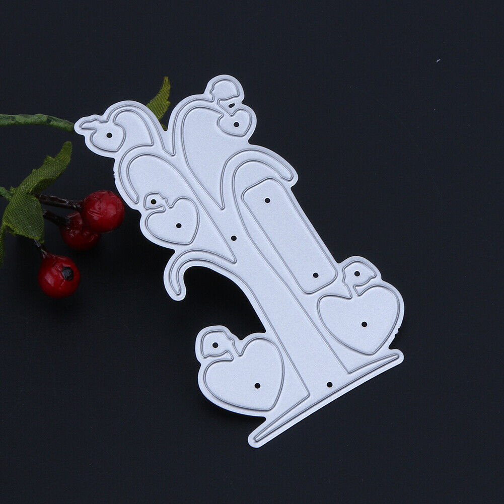 Love Heart Tree DIY Metal Stencil Scrapbook Craft Embroidery Cutting Die-14