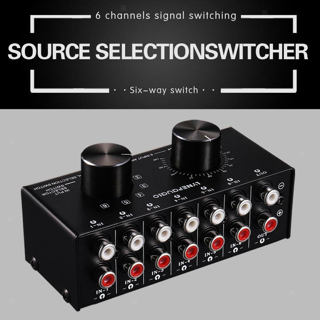 New 6  Output Stereo  Speaker Switch Selector with  Control