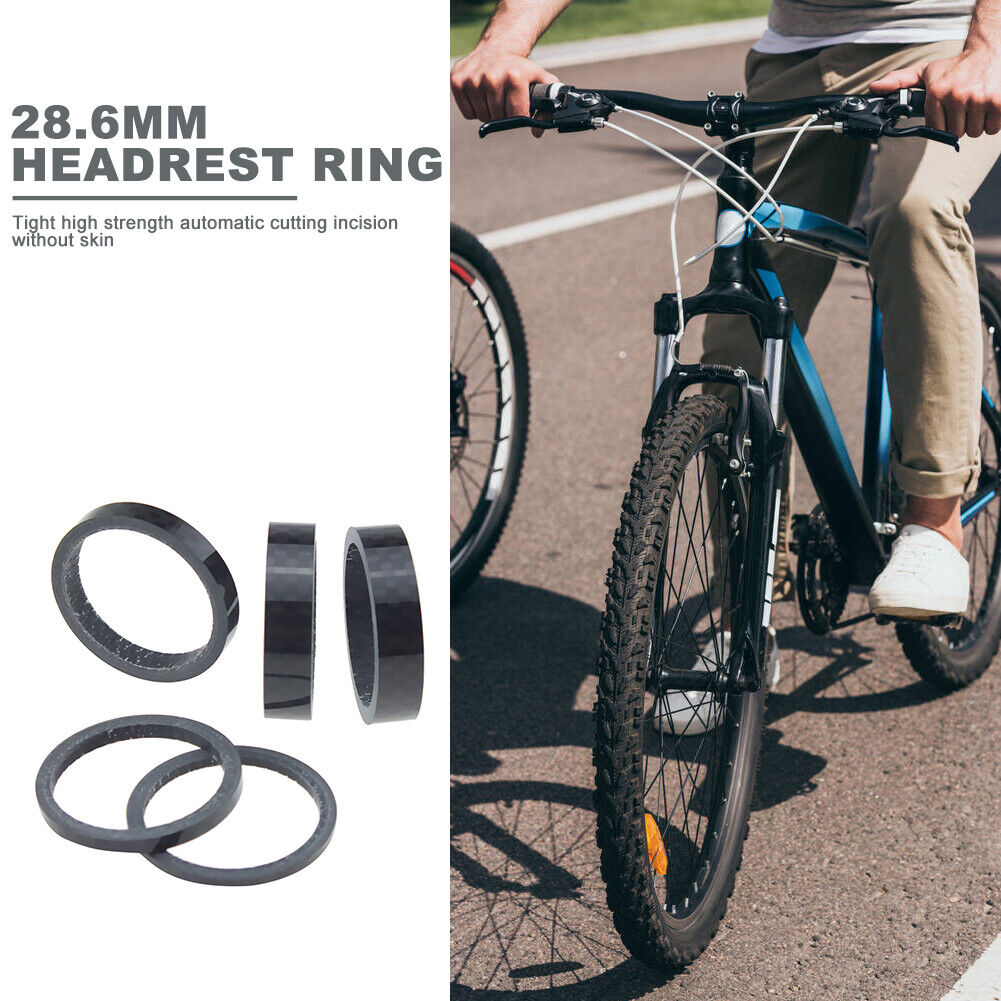 5x Carbon Fiber Bicycle Headset Washer MTB Road Bike Front Fork Gasket Ring