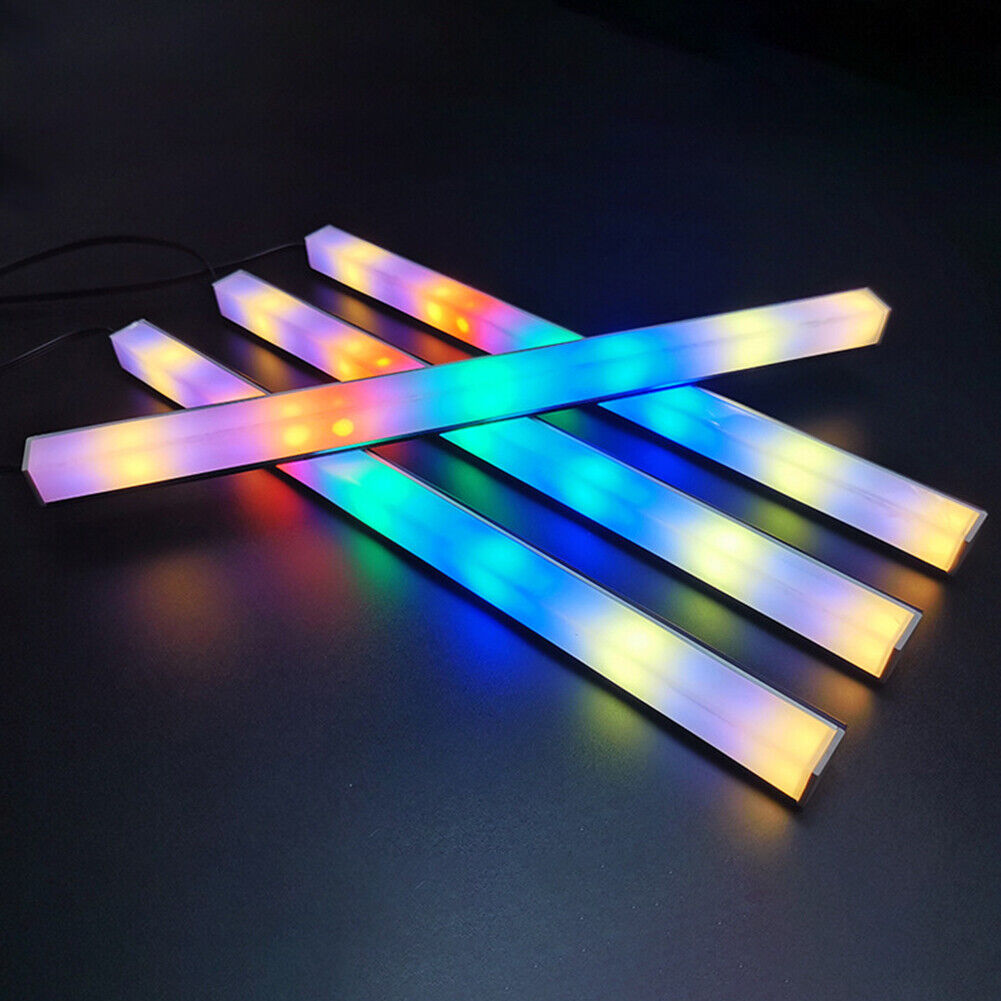 COOLMOON 30cm Light Strip Aluminum Magnet RGB LED Color Lamp (Small 4Pin)