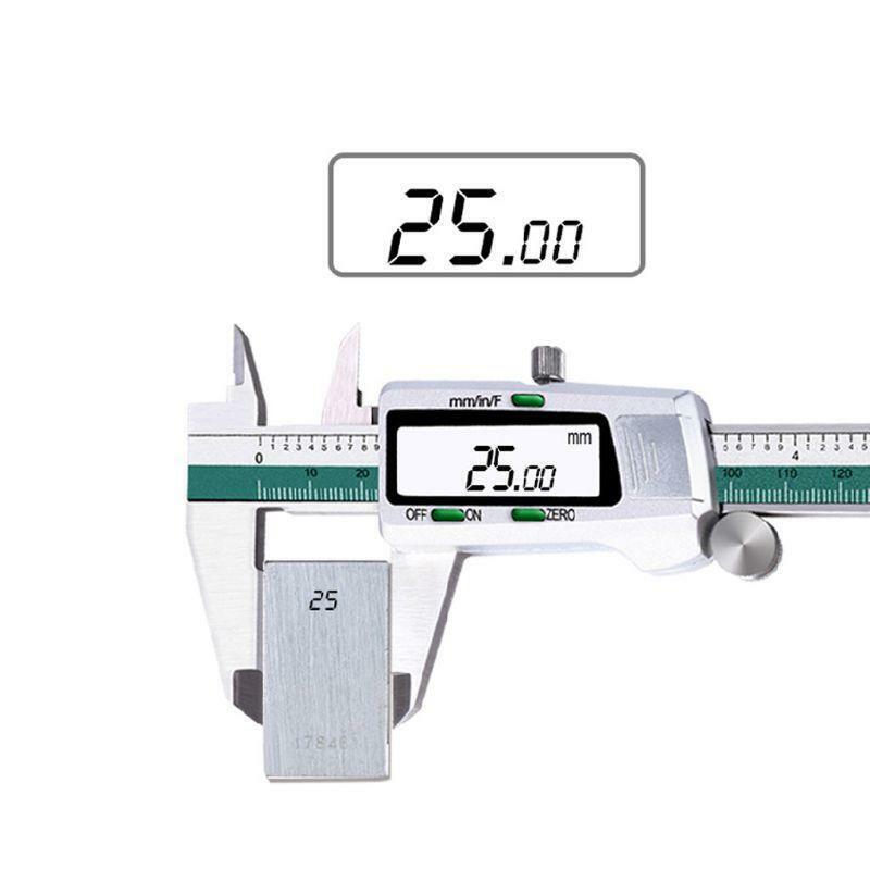 150mm Digital Vernier Caliper Stainless Steel LCD mm/in/F Electronimic Gauge