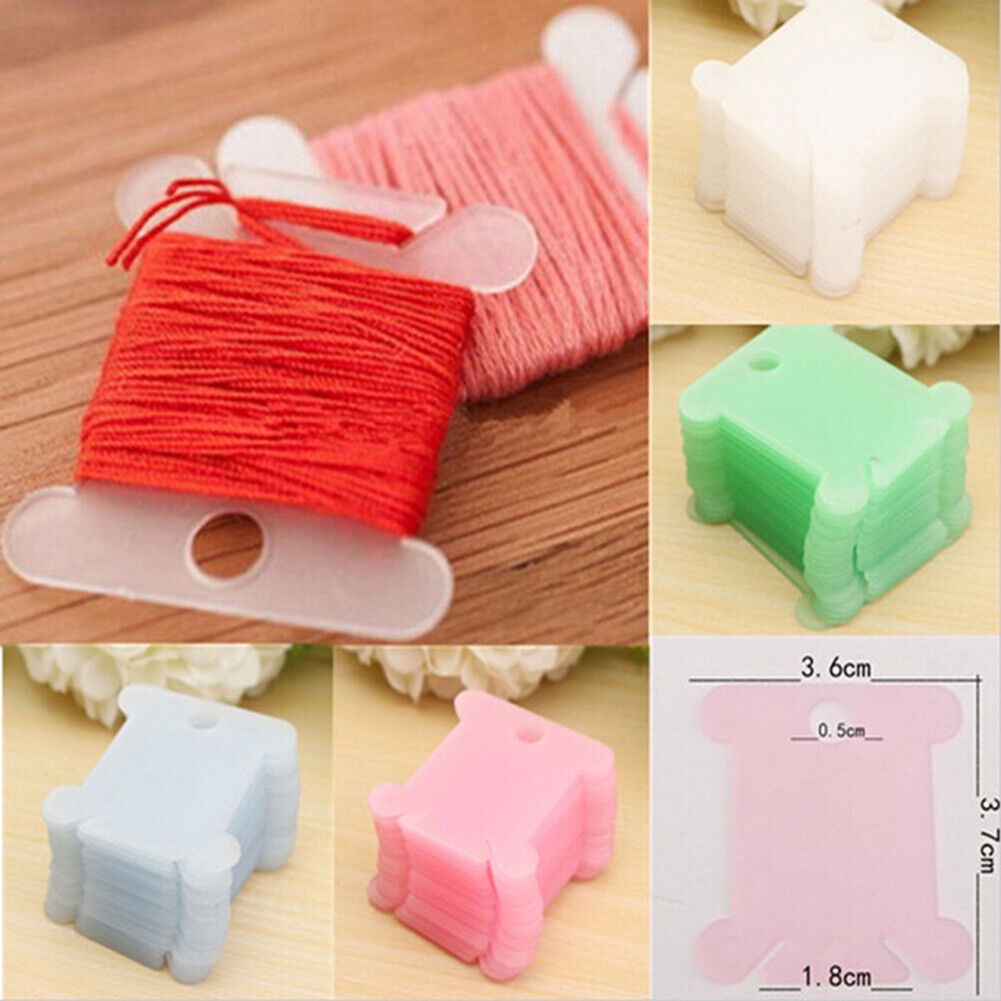 110pcs Sewing Tool Winding Plate Board Thread Bobbin Embroidery Craft Kit