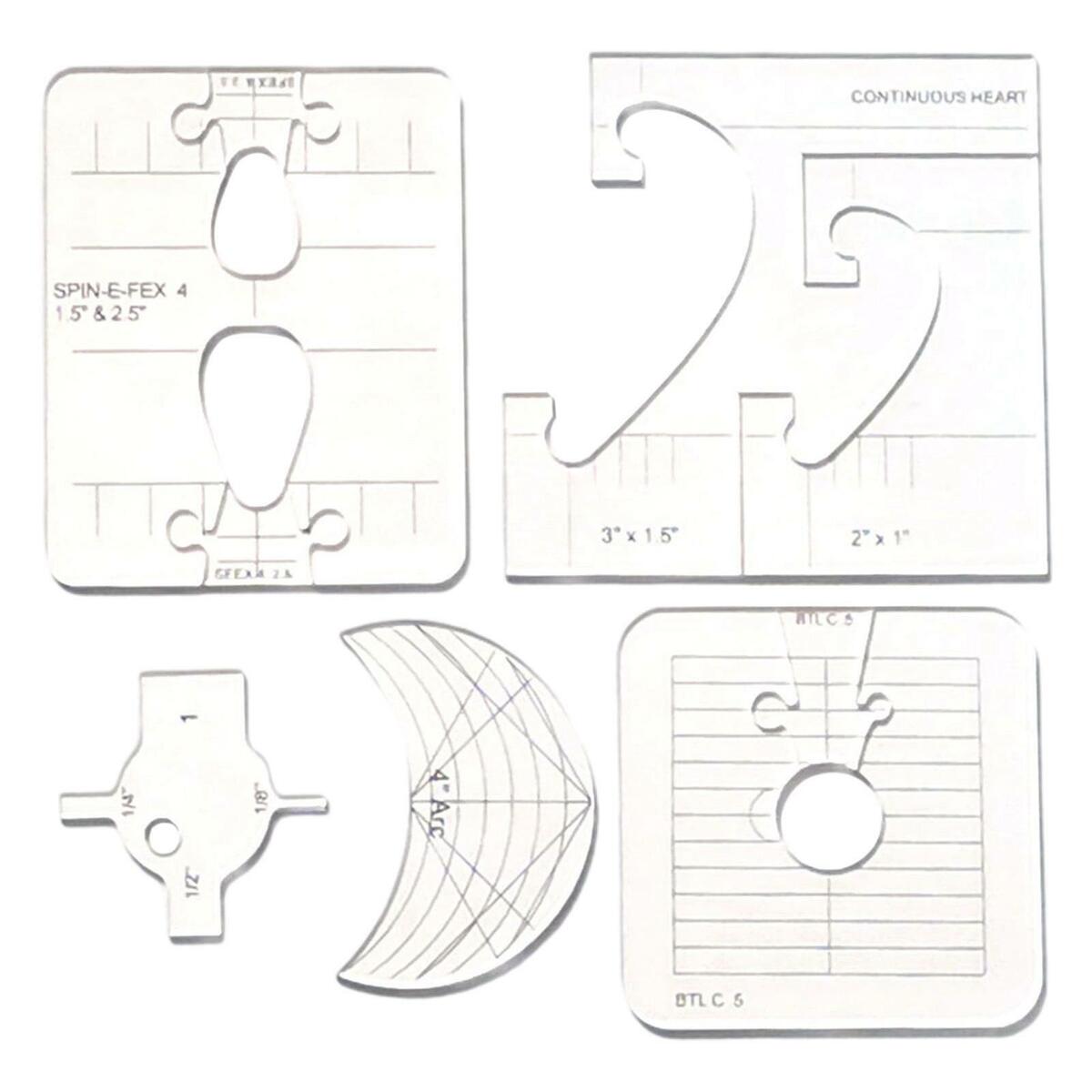 Quilting Templates Set DIY Frames Domestic Sewing Cloth Ruler for