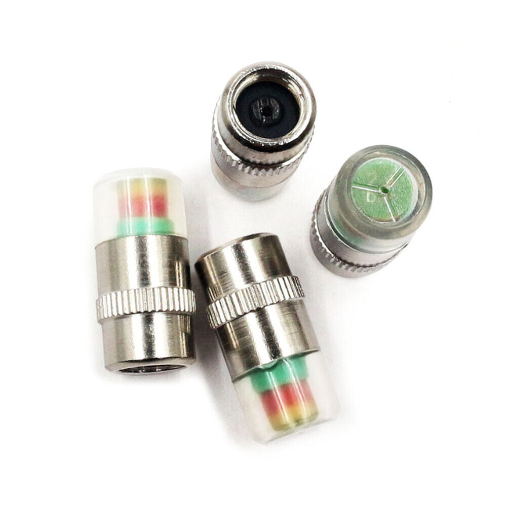 4pcs 36psi Car Tire Pressure Detection Cap Monitoring External Valve Caps