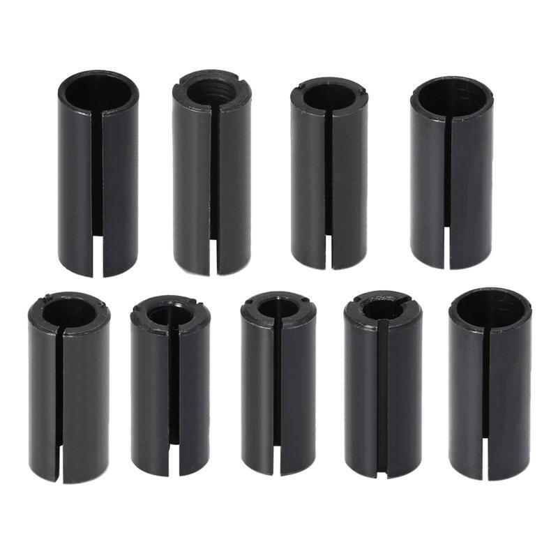 9x CNC Router Bit Adapter Collet Adapter Chuck Collet Shank Milling Cutter Tools