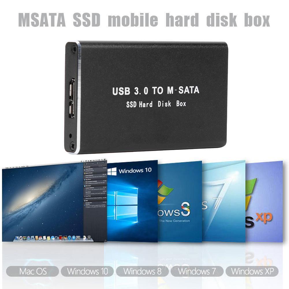 Mini SSD Hard Drive Enclosure USB 3.0 to mSATA External Hard Disk HDD Case