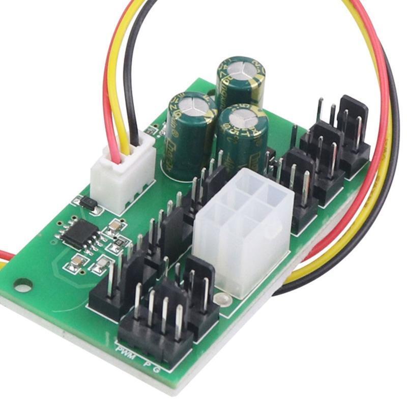 2510-3P+1 12V Computer Fan Speed Controller Module 8channel PC Chassis Fan Hub