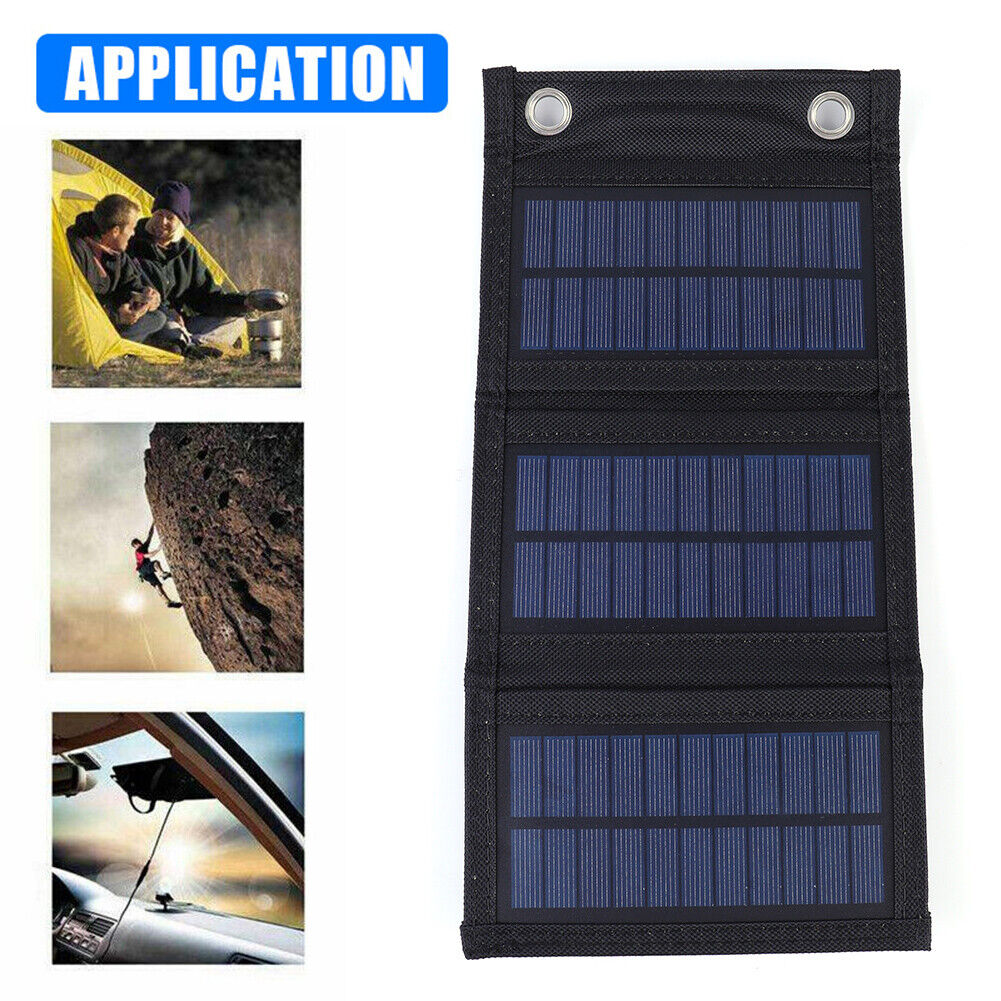 Foldable Solar Panel USB 3-Fold Solar Cell for Mobile Phone/3V-5V Battery