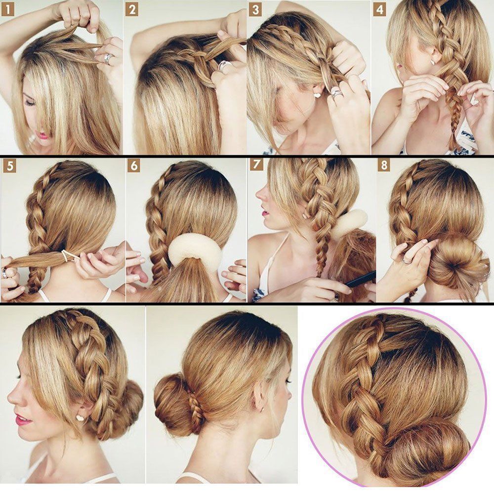 Women Accessories Bun Maker Hair Styling Tools Hair Ring Magic Donut Shaper