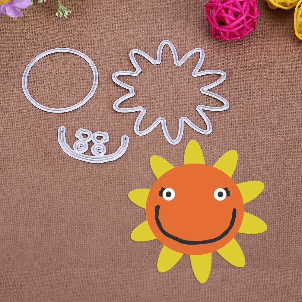 3pcs DIY Sun Cutting Dies Scrapbooking/Photo Album Embossing Metal Stencils