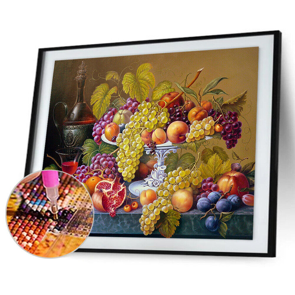 Fruit Dish DIY Full Drill Diamond Painting Embroidery Cross Stitch Decor