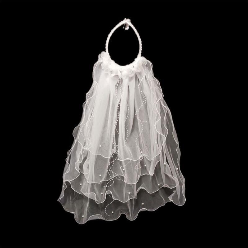 Wedding Veil Bridal Cathedral Transparent Veil Hair Accessory for Brides