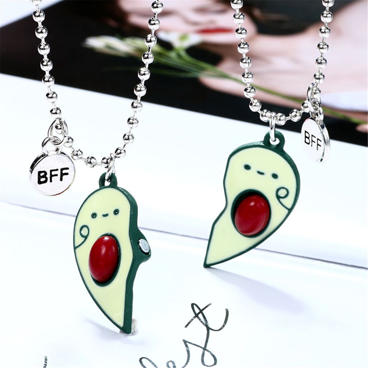 Magnet Friends Simple Necklace Fruit Necklace Couple Necklace Accessories