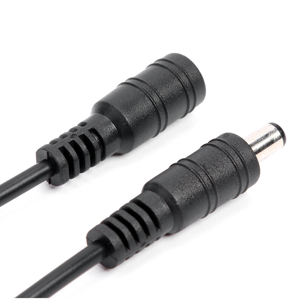 DC 5.5x2.1mm Male Female Extension Cable for CCTV Camera LED Strip (5m)