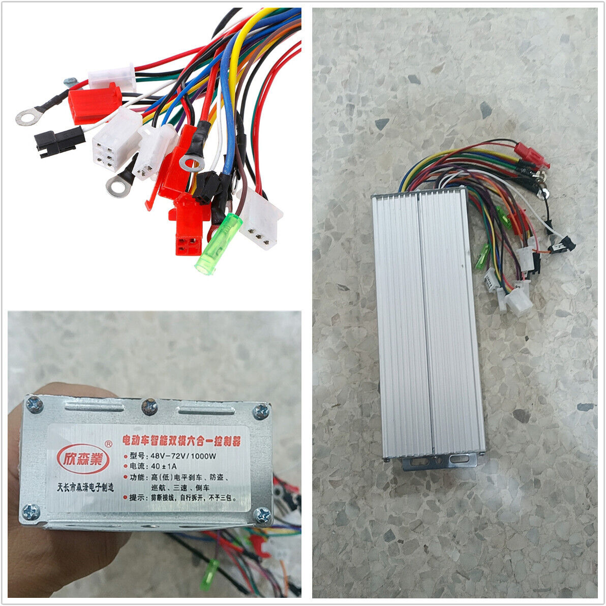 48-72V 1000W Electric Bicycle E-Bike Scooter Brushless DC Motor Speed Controller