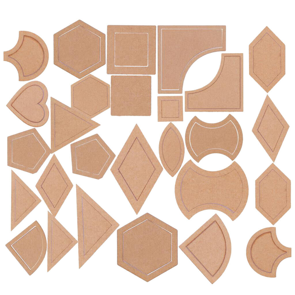 54pcs Acrylic Quilting Templates Sewing Stencils Patchwork Ruler Sewing Tool