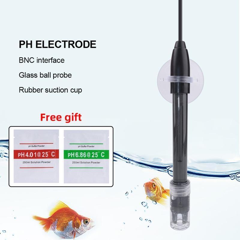 0-14 pH Electrode Probe BNC Connector for Aquarium Hydroponic System Monitor