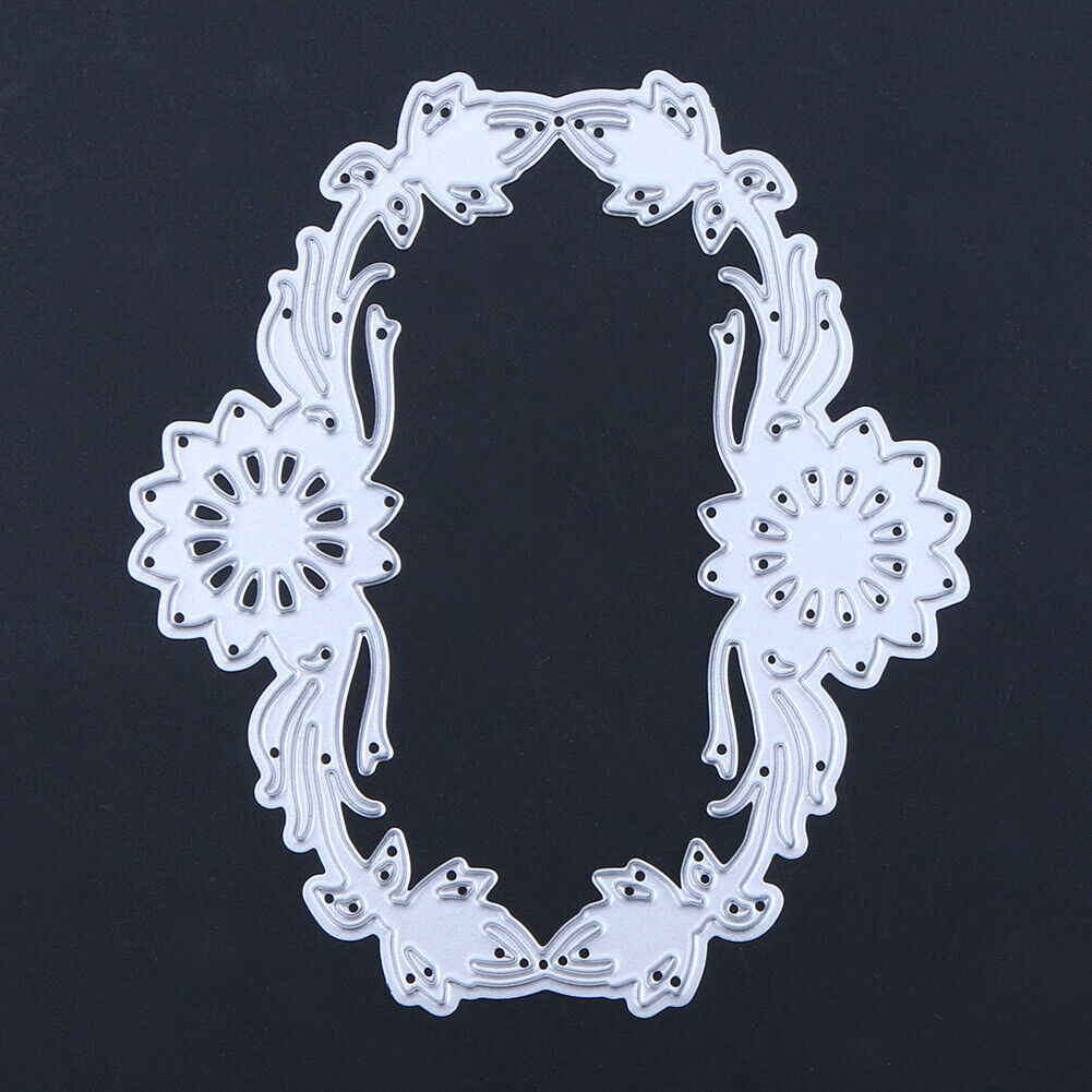 Symmetrical Flowers DIY Cutting Dies Metal Stencils Scrapbook Craft-142066