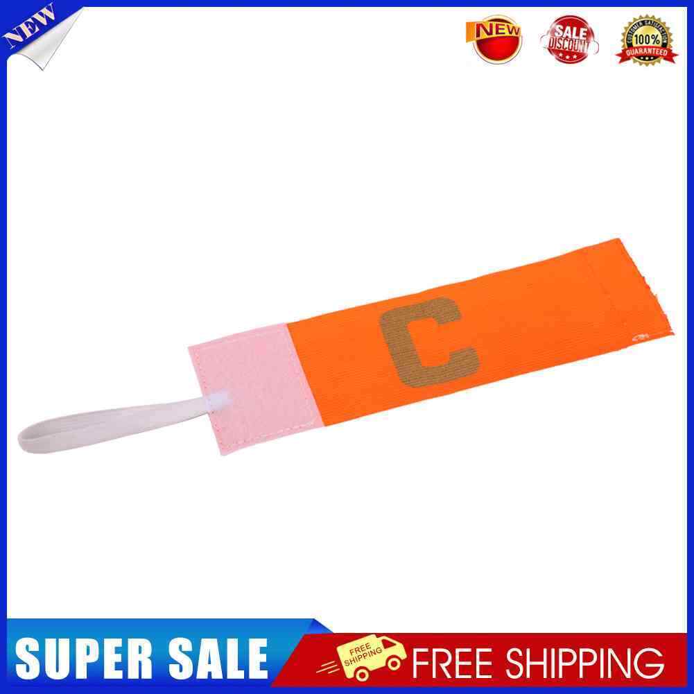 Kids Soccer Football Captain Arm Band Leader Competition Armband (Orange)