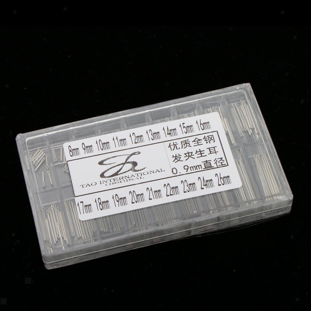 180Pcs Watch Strap Bracelet Band Split Cotter Pins Bars Links Sizes 8-26mm
