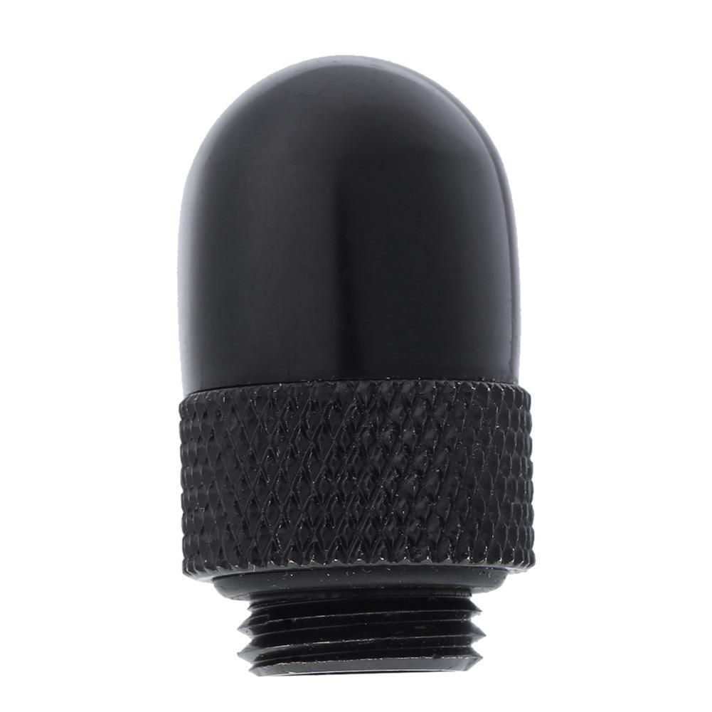 G1/4 Inner Outer Dual Thread 90 Degree Rotary Water Tube Connector(Black)