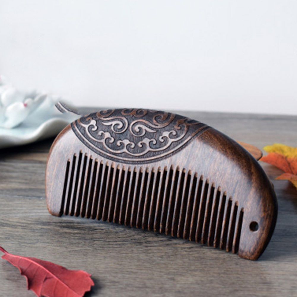 Hair Brush Anti Static Wooden Hair Comb Hair Styling Beard Care Scalp Massage